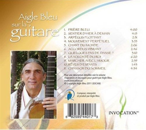 CD Aigle Bleu à la guitare. Verso