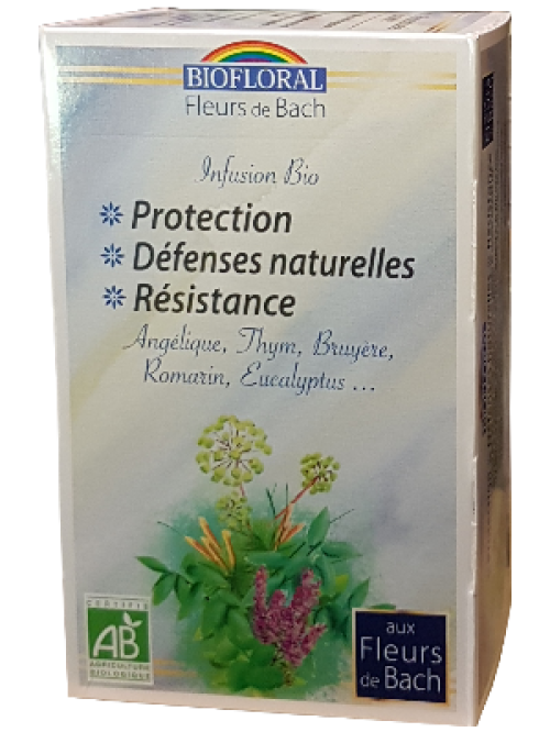 Infusion Bio aux Fleurs de Bach - Défenses naturelles, Protection, Résistance