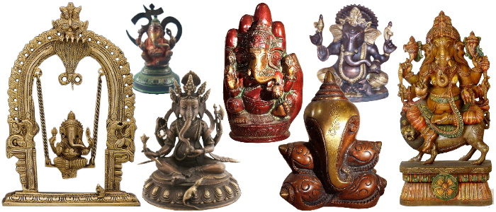 Bandeau Ganesh bronze ou laiton