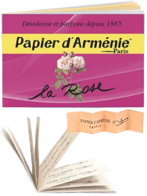 Papier d'Arménie à la Rose