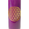 Bougie végétale Neuvaine Violette avec Fleur de Vie