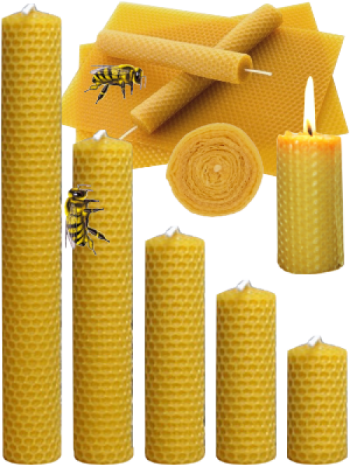Bougie en cire d'abeille