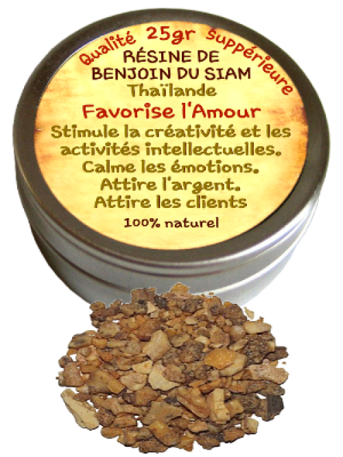 Encens résine Benjoin du Siam - Bt de 25gr