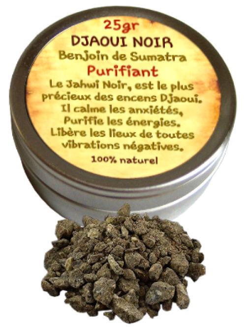 Encens résine de Djaoui noir - Bt de 25gr