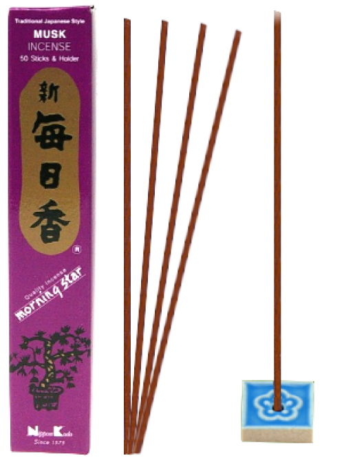 Encens Japonais Morning Star - MUSK - 50 bâtonnets