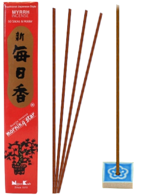 Encens Japonais Morning Star MYRRHE - 50 bâtonnets
