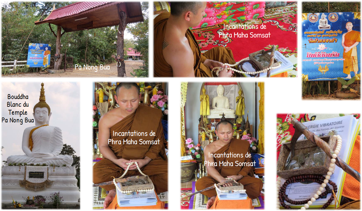 Le moine bouddhiste Phra Maha Somsat au temple de Pa Nong Bua