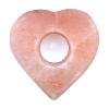 Bougeoir Coeur en Cristal de Sel de l'Himalaya 0.7 à 0.9 kg – Image 2