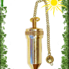 Pendule Cylindre 3 en 1 en Laiton plaqué Or 42gr