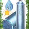 Carafe OM WATER Gratitude en verre bleu – Image 2