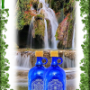 DEVI WATER bouteille d'eau bleu cobalt - Shri Yantra – Image 3