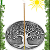Porte encens métal avec Arbre de Vie
