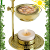 Sublimateur d'encens INARI en Laiton doré